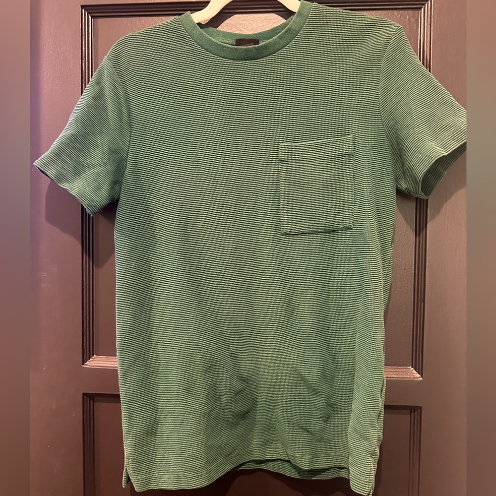 H&M Men’s Short Sleeve Shirt Forest Green Size S